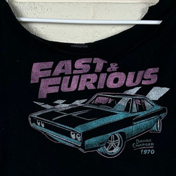 Fast and Furious Dodge Charger Black Tee - Picture 6 of 8